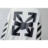 Off White Pullover Sweatshirts Autumn And Winter Round Neck Pullover Sweater Base Shirt Owt