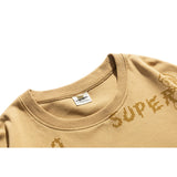 Crew Neck Sweatshirts for Men Men's Cartoon Mario Fun Printing Casual round Neck Sweater Male