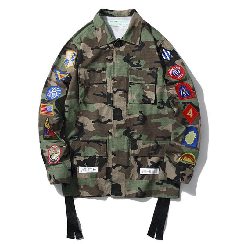 Off White Jacket Black Arrow Print Cardigan Zipper Hoodie Coat Owt