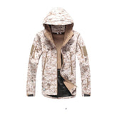 Camofire Jacket Men's Shell Jacket Winter Hooded Breathable Camouflage