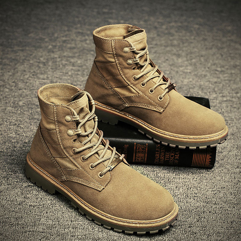 Men's Boots Work Boot Men Casual Hiking Boots Dr. Martens Boots Men's Autumn Breathable High-Top Shoes