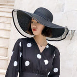 Big Hats Hat Female Summer Sun Protection Sunshade Big Brim Straw Hat Beach Hat