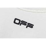 Off White Sweatshirt Autumn And Winter Printing Reflective Round Neck Pullover Long Sleeve Sweater Owt