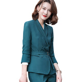 Interview Suit Women's Suit Short Autumn and Winter Western Style Suit