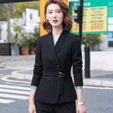 Interview Suit Women's Suit Short Autumn and Winter Western Style Suit