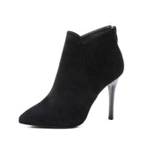 Platform Heels for Women Fall Winter Martin Boots High Heel Boots Thick Bottom Fleece-Lined Women's Boots