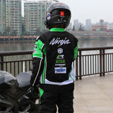 Kawasaki Moto Gp Racing Jacket Motorcycle Cycling Clothing Male Motorcycle Clothing Coat Green