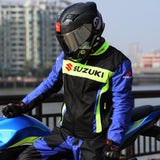 Suzuki Motorcycle Jacket Spring And Autumn Cycling Clothes Male Motorcycle Racing Suit