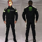 Monster Energy Biker Jacket Cycling Clothing Men'S Motorcycle Jacket Coat Black
