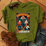 Halloween Costumes Short-Sleeved Printed T-shirt Women's round-Neck Shirt Box
