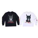 Vlone Sweatshirt Autumn And Winter Men'S Popular Large V Long Sleeve Tshirt Printing