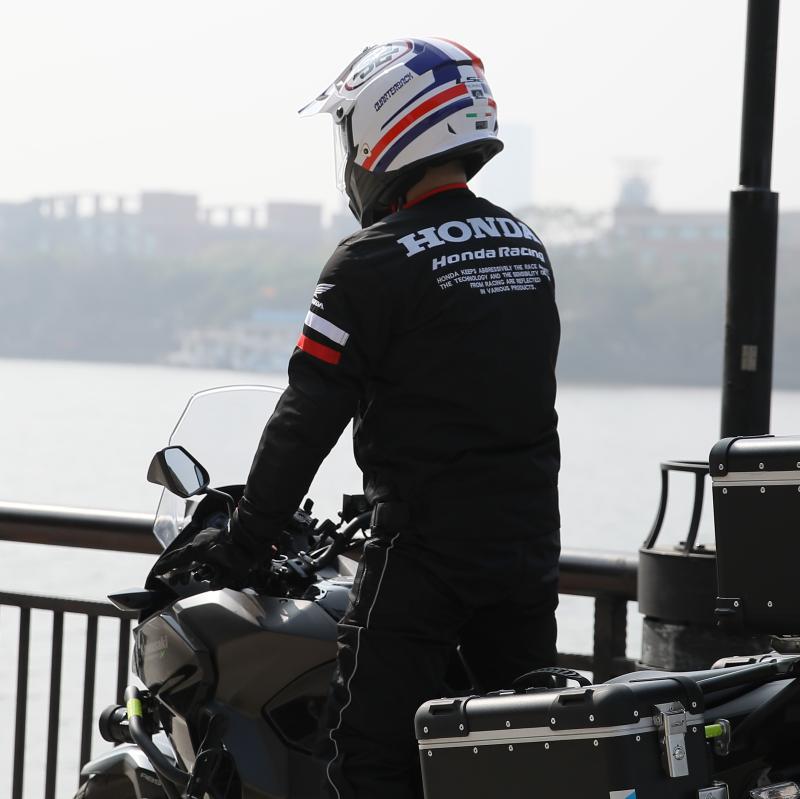 Honda HRC Motorcycle Jacket Cycling Clothing Men's Motorcycle Jacket Pure Black