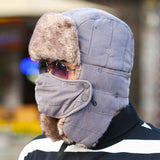 Winter Hats Winter Men's Winter Earmuffs Hat Kitten Embroidery