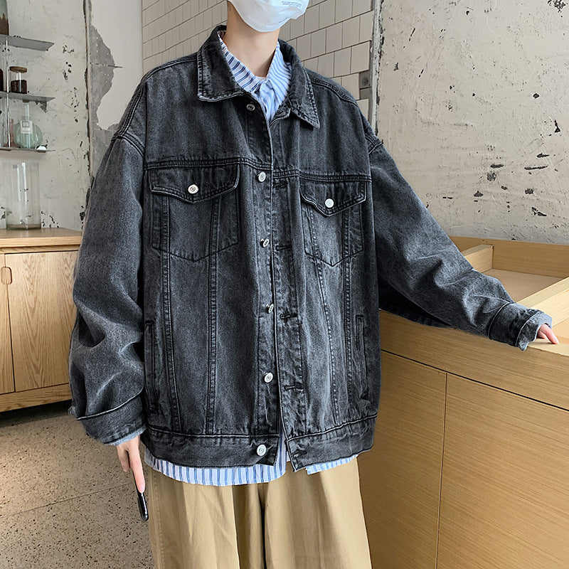 Men Denim Jackets Autumn Denim Jacket Men's Coat