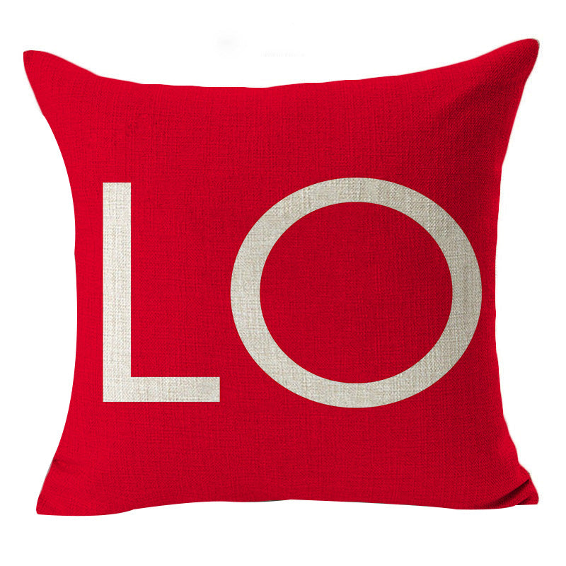 Valentine's Day Pillow Covers 4 Piece Random Styles Together, Wedding Red Gift Pillow Cushion Cover