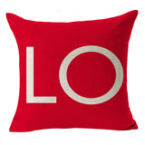 Valentine's Day Pillow Covers 4 Piece Random Styles Together, Wedding Red Gift Pillow Cushion Cover