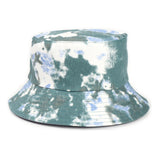 Bucket Hat Fishing Cap Cotton Print Fisherman Hat Leisure Basin Hat Men and Women Black Hat