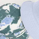 Bucket Hat Fishing Cap Cotton Print Fisherman Hat Leisure Basin Hat Men and Women Black Hat