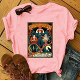 Halloween Costumes Short-Sleeved Printed T-shirt Women's round-Neck Shirt Box