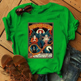 Halloween Costumes Short-Sleeved Printed T-shirt Women's round-Neck Shirt Box
