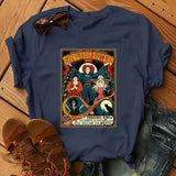 Halloween Costumes Short-Sleeved Printed T-shirt Women's round-Neck Shirt Box