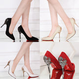 Red Bottom Heels Business Office High Heel Pumps Women's Stiletto Heel High Heels