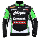 Kawasaki Moto Gp Racing Jacket Motorcycle Cycling Clothing Male Motorcycle Clothing Coat Green
