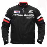 Honda HRC Motorcycle Jacket Cycling Clothing Men's Motorcycle Jacket Pure Black
