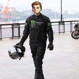 Monster Energy Biker Jacket Cycling Clothing Men'S Motorcycle Jacket Coat Black