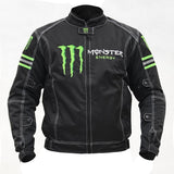 Monster Energy Biker Jacket Cycling Clothing Men'S Motorcycle Jacket Coat Black
