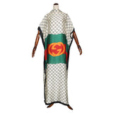 African Women's Wear off-Neck Batwing Sleeve Floral Dress African Dashiki Ankara Styles Dress