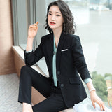Interview Suit Women Fall Winter Fashion Work Suit