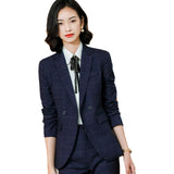 Interview Suit Women Plaid Suit Work Clothes