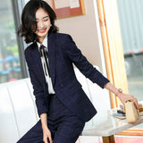 Interview Suit Women Plaid Suit Work Clothes