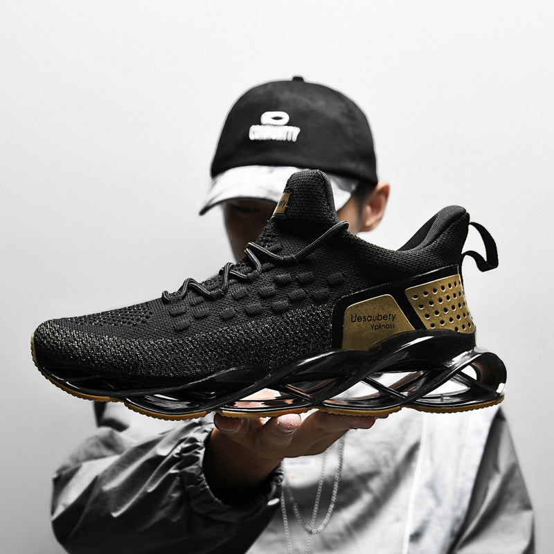Men's Shoes Casual Thick Sole Increased Comfortable Soft Breathable Sports Shoes Trend