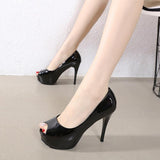 Platform Heels for Women Autumn Thick Bottom High Heel Platform Women's Shoes Model Thin Heeled Shoes