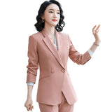 Interview Suit Women's Green Blazer Women's Autumn Fashion