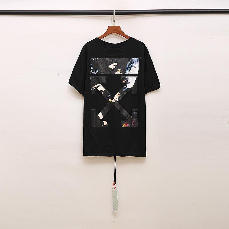 Off White T Shirt Arrow Angel Short Sleeve Tshirt Men'S Plus Size Owt