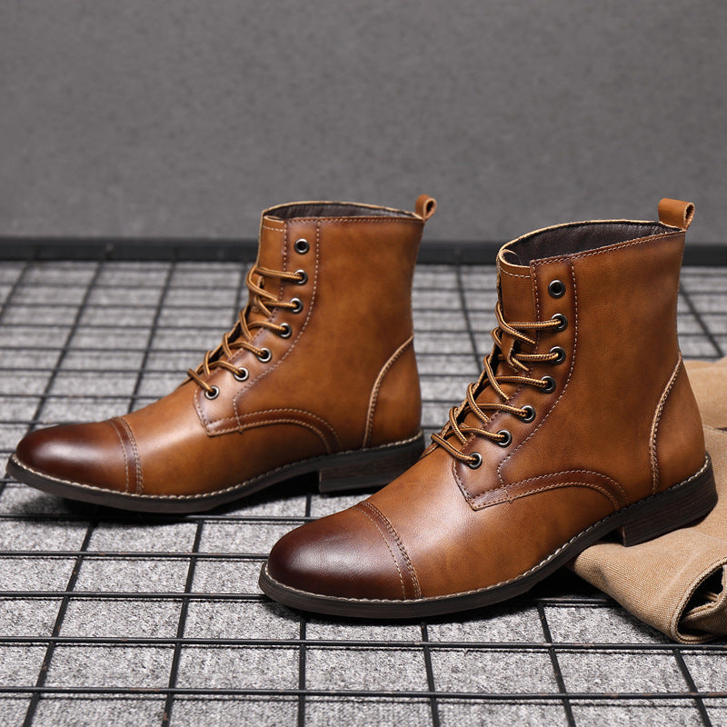 Men's Boots Work Boot Men Casual Hiking Boots Men's Casual Retro