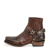Western Shoes Vintage Embroidered Short Casual Men's Boots