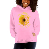 Halloween Costumes Sunflower Print Long-Sleeved Hooded Sweater for Women