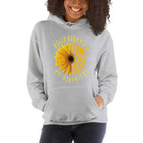 Halloween Costumes Sunflower Print Long-Sleeved Hooded Sweater for Women