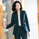 Interview Suit Women Autumn Suit Long Sleeve Formal Wear