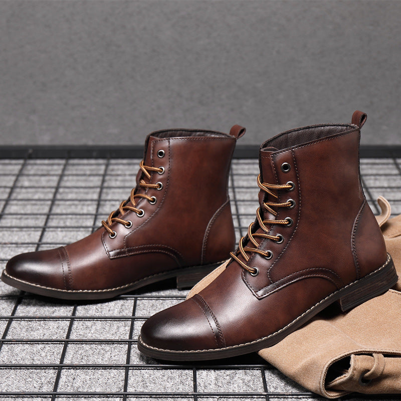Men's Boots Work Boot Men Casual Hiking Boots Men's Casual Retro