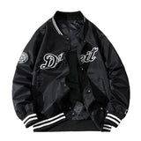 Varsity Jacket Baseball Uniform Men Spring, Autumn And Winter Loose Embroidery Cotton-Padded Coat
