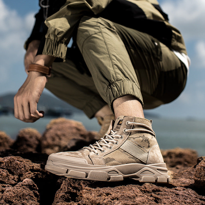 Men's Boots Work Boot Men Casual Hiking Boots Dr. Martens Boots Men's Autumn Breathable Casual Business Shoes