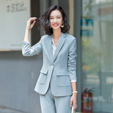 Interview Suit Women Casual Business Attire Women's Suit Fashion Autumn Clothes Two-Piece Set