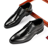 Men's Dress Shoes Classic Leather Oxfords Casual Cushioned Loafer Business Casual Leather Shoes Men's Formal Wear