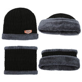 Winter Hats Knitted Wool Sleeve Cap Men's Winter Thickened Cotton Hat