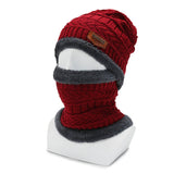Winter Hats Knitted Wool Sleeve Cap Men's Winter Thickened Cotton Hat